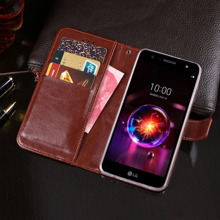 For LG X power3 idewei Crazy Horse Texture Horizontal Flip Leather Case with Holder & Card Slots & Wallet(Red) - LG by idewei | Online Shopping South Africa | PMC Jewellery | Buy Now Pay Later Mobicred