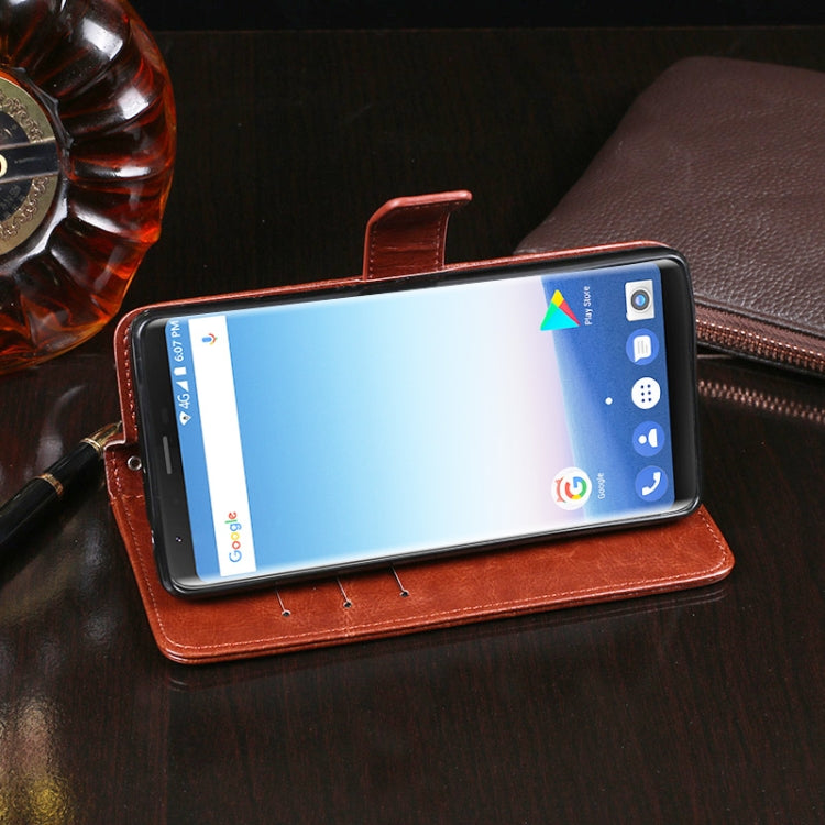 For Ulefone MIX 2 idewei  Crazy Horse Texture Horizontal Flip Leather Case with Holder & Card Slots & Wallet(Red) - free shipping - PMC Jewellery - Order now!