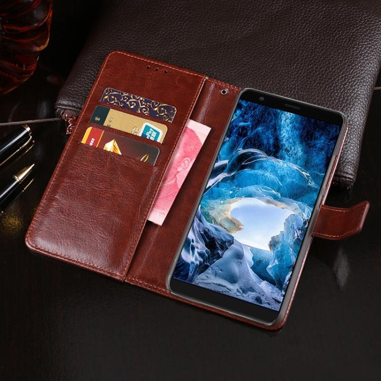 For Ulefone S1 idewei  Crazy Horse Texture Horizontal Flip Leather Case with Holder & Card Slots & Wallet(Dark Blue) - More Brand by idewei | Online Shopping South Africa | PMC Jewellery | Buy Now Pay Later Mobicred