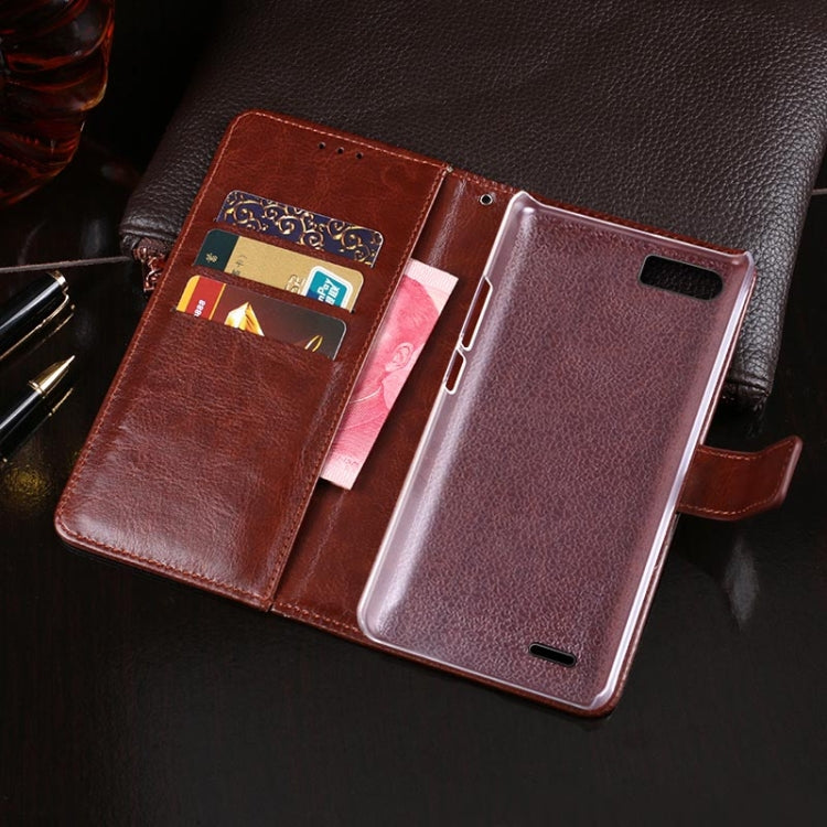 For Ulefone S1 idewei  Crazy Horse Texture Horizontal Flip Leather Case with Holder & Card Slots & Wallet(Yellow) - Ulefone Cases by idewei | Online Shopping South Africa | PMC Jewellery | Buy Now Pay Later Mobicred