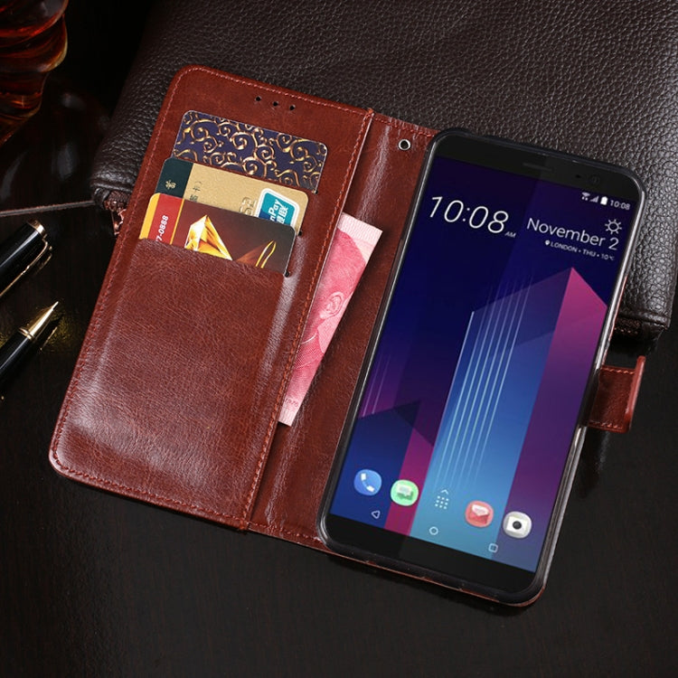For HTC U11+ idewei Crazy Horse Texture Horizontal Flip Leather Case with Holder & Card Slots & Wallet(Sky Blue) - More Brand by idewei | Online Shopping South Africa | PMC Jewellery | Buy Now Pay Later Mobicred