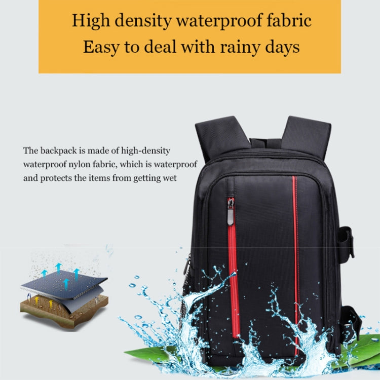 Outdoor Camera Backpack Waterproof Photography Camera Shoulders Bag, Size:33.5x25.5x15.5cm(Red) - Backpack by PMC TechLife | Online Shopping South Africa | PMC TechLife | Buy Now Pay Later Mobicred
