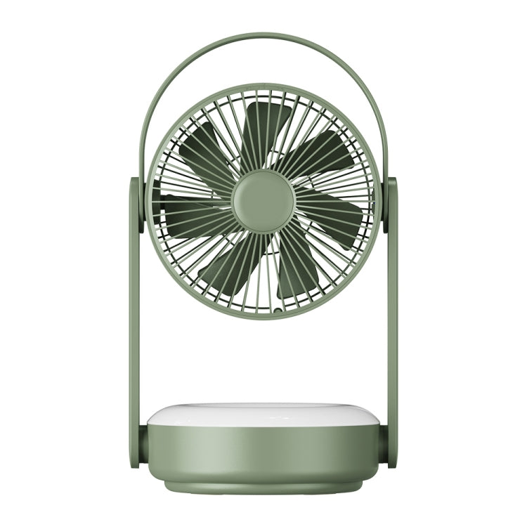 WT-F62 Outdoor Portable USB Charging Air Cooling Fan with LED Night Lamp(Army Green) - Electric Fans by PMC Jewellery | Online Shopping South Africa | PMC Jewellery | Buy Now Pay Later Mobicred