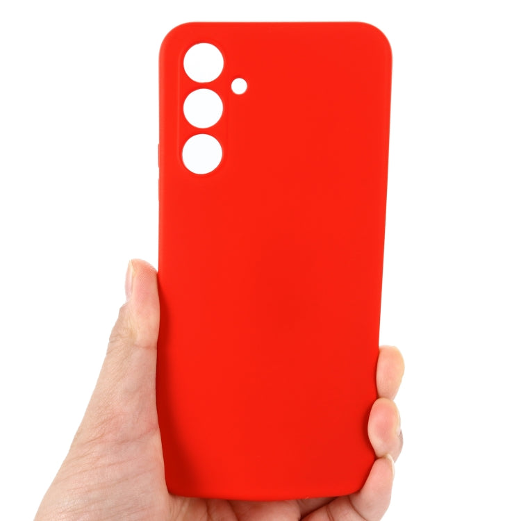 For Samsung Galaxy A34 5G Pure Color Liquid Silicone Shockproof Phone Case(Red) - Galaxy Phone Cases by PMC Jewellery | Online Shopping South Africa | PMC Jewellery