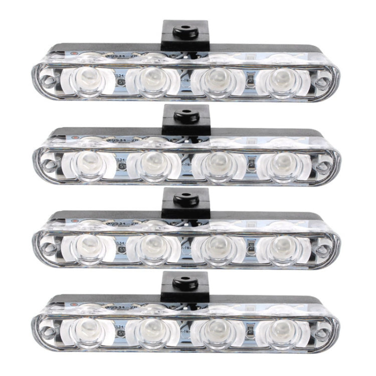 4 in 1 Car 16LEDs Grille Flash Lights Warning Lights with Wireless Remote Control(Yellow) - Warning Lights by PMC TechLife | Online Shopping South Africa | PMC TechLife | Buy Now Pay Later Mobicred