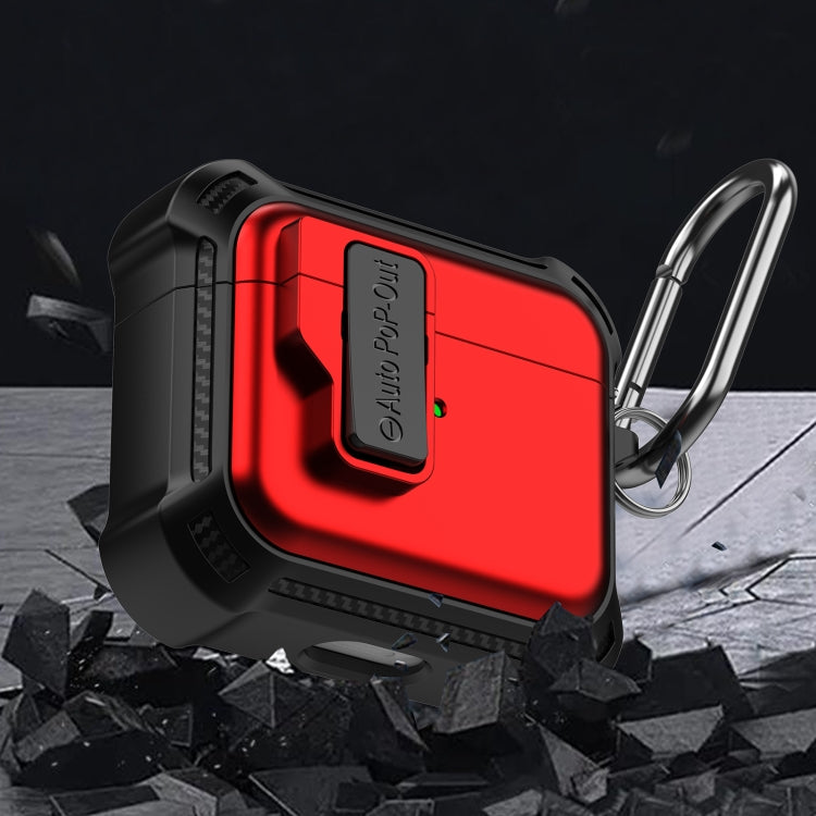 For AirPods 3 Signal Flag Wireless Earphones Case with Security Lock(Red) - For AirPods 3 by PMC Jewellery | Online Shopping South Africa | PMC Jewellery | Buy Now Pay Later Mobicred