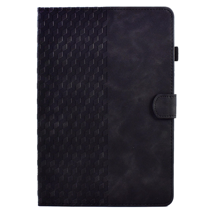 For Amazon Kindle Fire 7 2022 Rhombus Embossed Leather Tablet Case(Black) - Amazon by PMC TechLife | Online Shopping South Africa | PMC TechLife | Buy Now Pay Later Mobicred