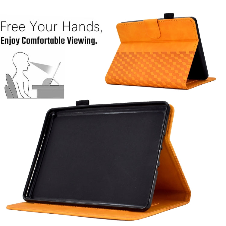 For Amazon Kindle Lite 2022 Rhombus Embossed Leather Tablet Case(Khaki) - Amazon by PMC TechLife | Online Shopping South Africa | PMC TechLife | Buy Now Pay Later Mobicred