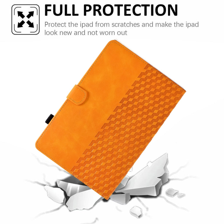 For Amazon Kindle Lite 2022 Rhombus Embossed Leather Tablet Case(Khaki) - Amazon by PMC TechLife | Online Shopping South Africa | PMC TechLife | Buy Now Pay Later Mobicred