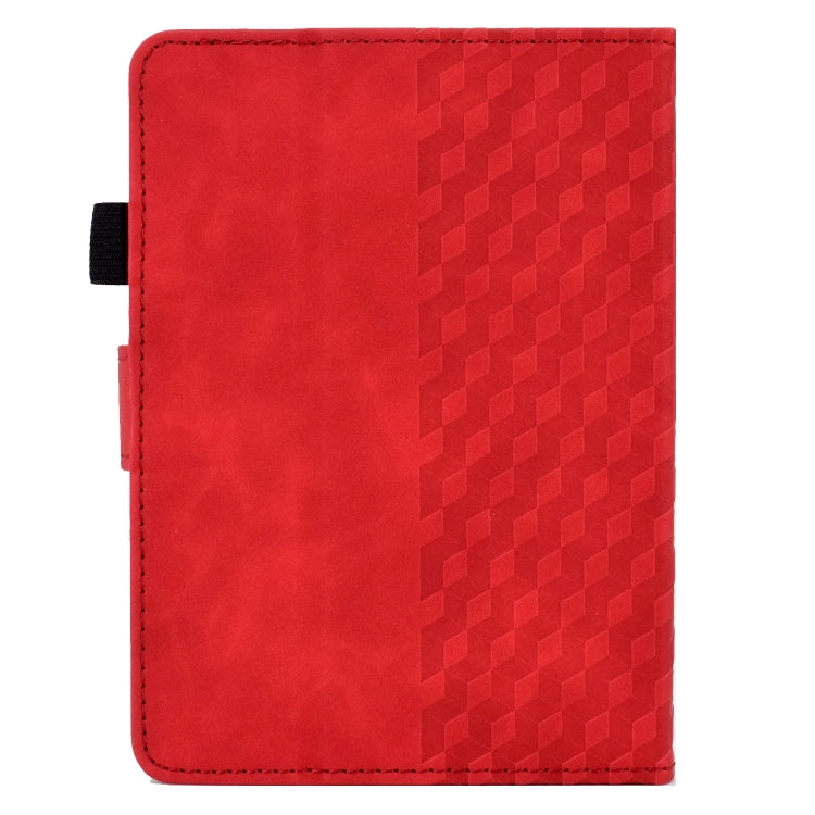For Amazon Kindle PaperWhite 4 / 3 / 2 / 1 Rhombus Embossed Leather Tablet Case(Red) - Amazon by PMC TechLife | Online Shopping South Africa | PMC TechLife | Buy Now Pay Later Mobicred