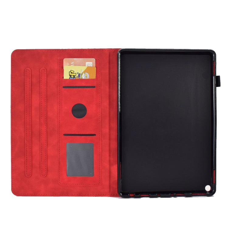 For Amazon Kindle Fire HD8 2020 Rhombus Embossed Leather Tablet Case(Red) - Amazon by PMC TechLife | Online Shopping South Africa | PMC TechLife | Buy Now Pay Later Mobicred