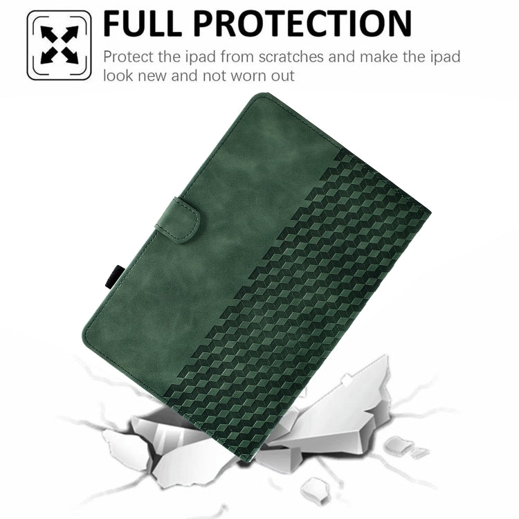 For 10.0 inch Universal Tablet Rhombus Embossed Leather Case(Green) - free shipping - PMC TechLife - Order now!