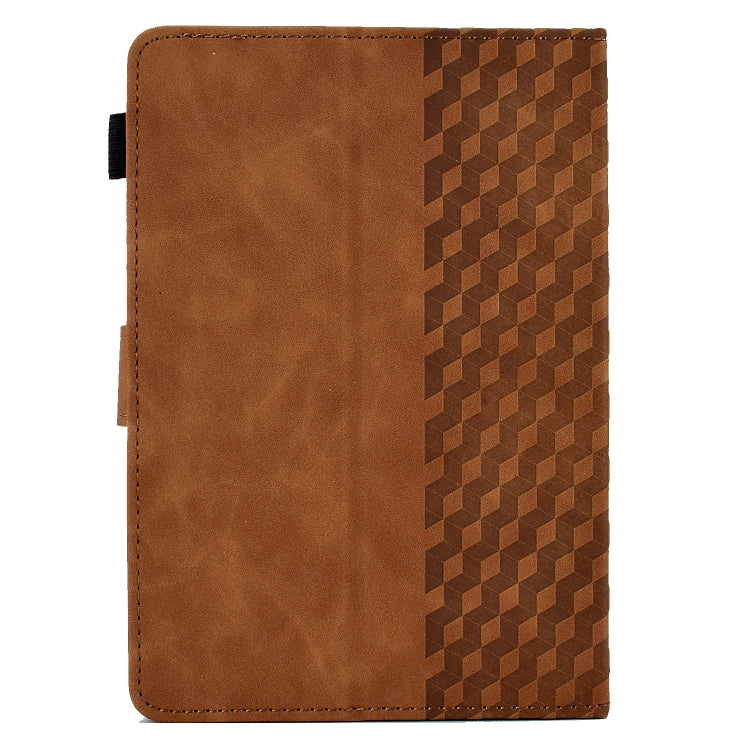 For 10.0 inch Universal Tablet Rhombus Embossed Leather Case(Brown) - 10 - 11 inch by PMC TechLife | Online Shopping South Africa | PMC TechLife | Buy Now Pay Later Mobicred