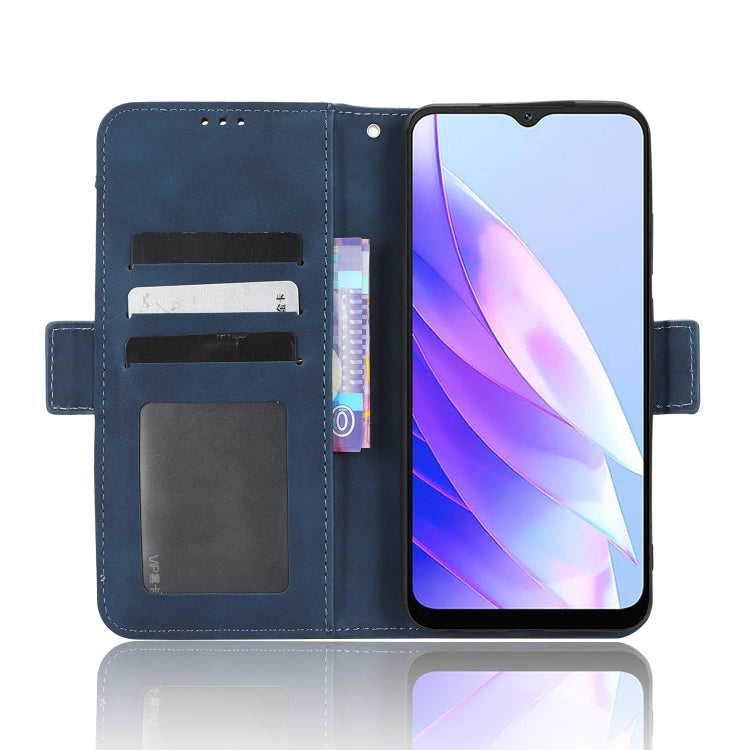 For Blackview A52 Skin Feel Calf Texture Card Slots Leather Phone Case(Blue) - More Brand by PMC Jewellery | Online Shopping South Africa | PMC Jewellery | Buy Now Pay Later Mobicred