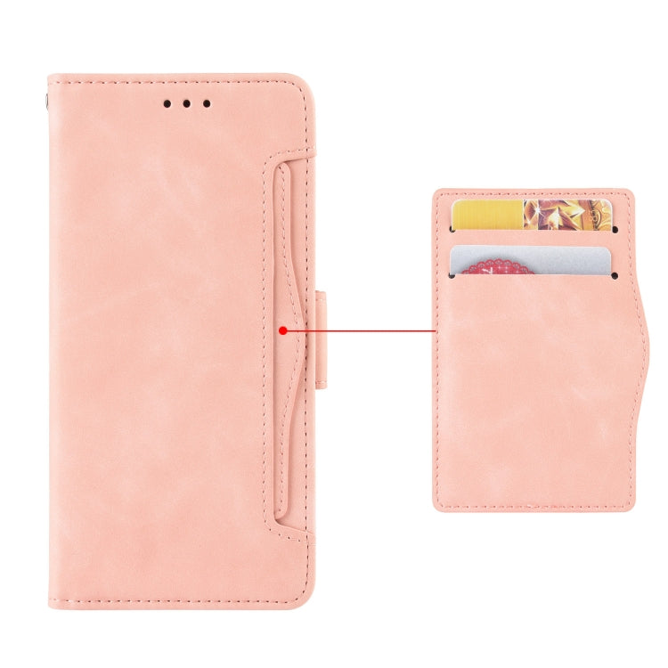 For Blackview BV7200 Skin Feel Calf Texture Card Slots Leather Phone Case(Pink) - More Brand by PMC Jewellery | Online Shopping South Africa | PMC Jewellery