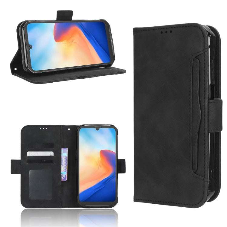 For Blackview BV7200 Skin Feel Calf Texture Card Slots Leather Phone Case(Black) - More Brand by PMC TechLife | Online Shopping South Africa | PMC TechLife | Buy Now Pay Later Mobicred