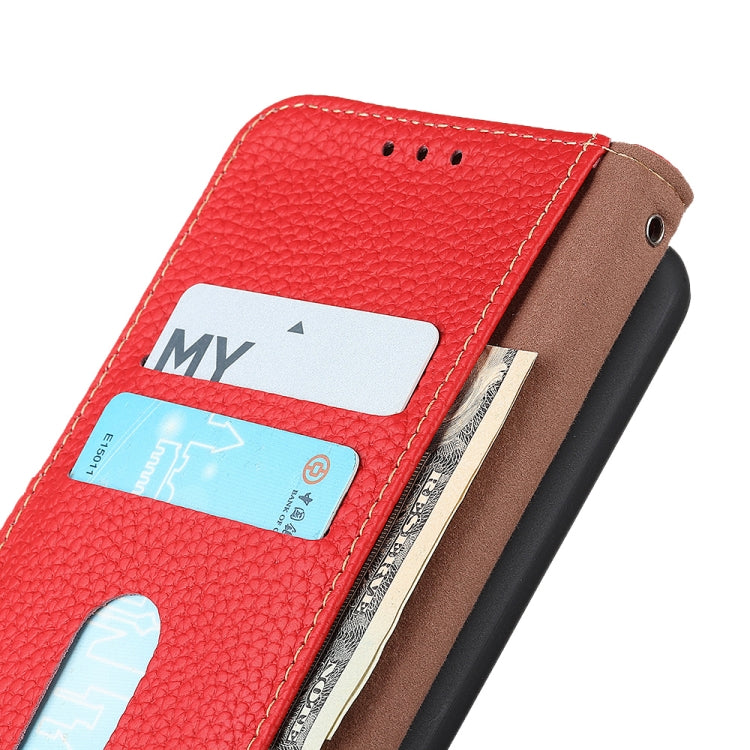 For Sony Xperia 1 IV KHAZNEH Litchi Genuine Leather Phone Case(Red) - Sony Cases by PMC TechLife | Online Shopping South Africa | PMC TechLife | Buy Now Pay Later Mobicred
