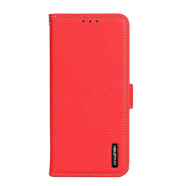 For Sony Xperia 10 IV KHAZNEH Litchi Genuine Leather Phone Case(Red) - free shipping - PMC TechLife - Order now!