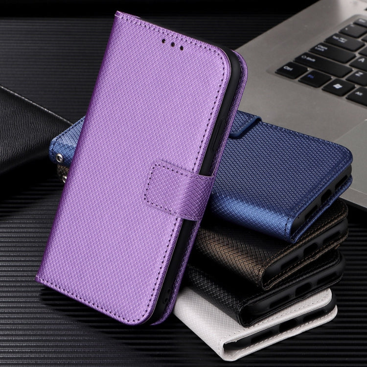 For Blackview A52 Diamond Texture Leather Phone Case(White) - More Brand by PMC TechLife | Online Shopping South Africa | PMC TechLife