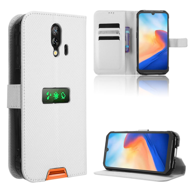 For Blackview BV7200 Diamond Texture Leather Phone Case(White) - More Brand by PMC TechLife | Online Shopping South Africa | PMC TechLife