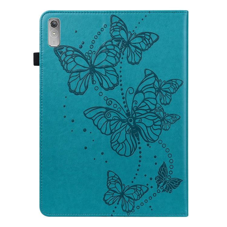 For Lenovo Pad Plus 2023 11.5 inch / Tab P11 Gen 2 Embossed Butterfly Pattern Leather Tablet Case(Blue) - Lenovo by PMC TechLife | Online Shopping South Africa | PMC TechLife | Buy Now Pay Later Mobicred