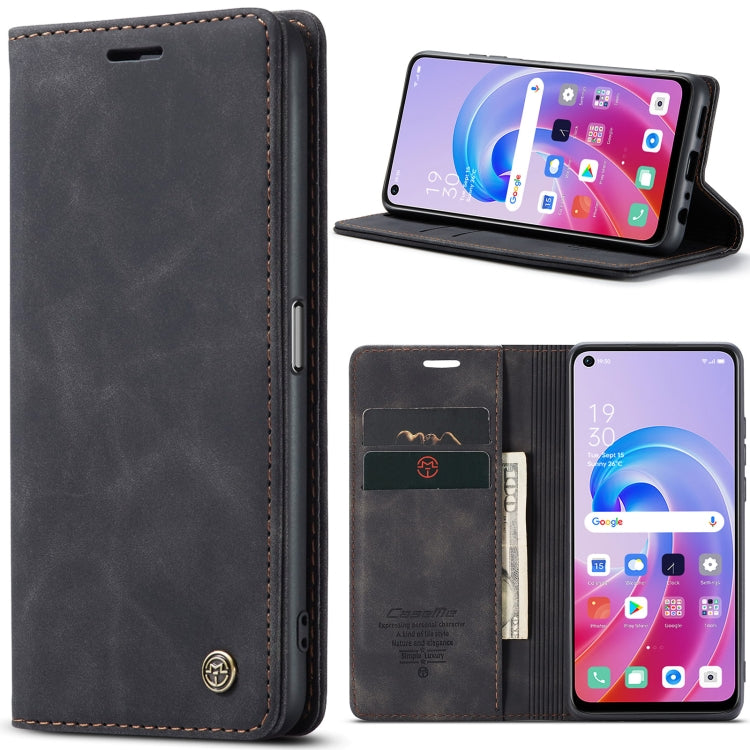 CaseMe 013 Multifunctional Horizontal Flip Leather Phone Case For OPPO A96 4G / A36 4G／A76 4G／K10 4G ／Realme 9i 4G (Black) - OPPO Cases by CaseMe | Online Shopping South Africa | PMC Jewellery | Buy Now Pay Later Mobicred