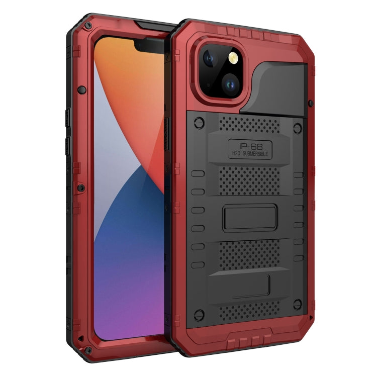 For iPhone 14 RedPepper Wolf 360 Full Body Rugged Life Waterproof Phone Case(Red) - iPhone 14 Cases by RedPepper | Online Shopping South Africa | PMc TechLife | Buy Now Pay Later Mobicred