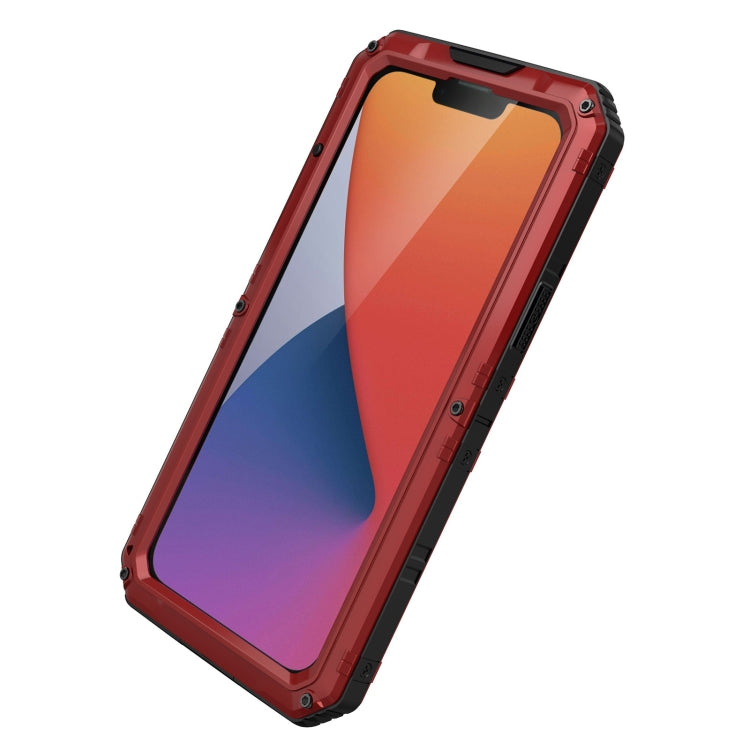 For iPhone 14 RedPepper Wolf 360 Full Body Rugged Life Waterproof Phone Case(Red) - iPhone 14 Cases by RedPepper | Online Shopping South Africa | PMc TechLife | Buy Now Pay Later Mobicred