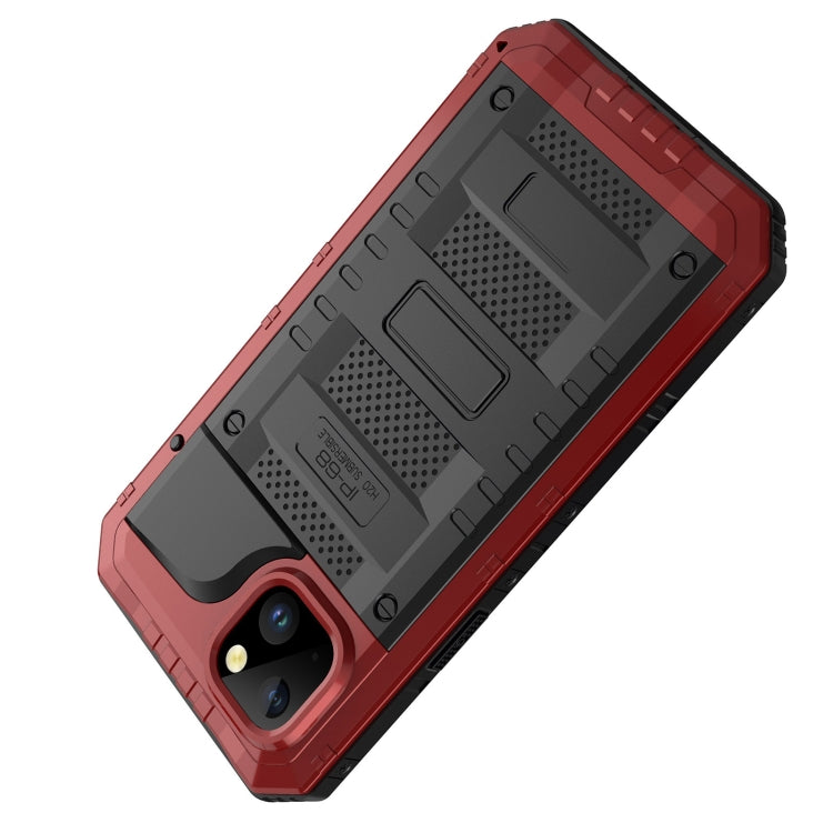 For iPhone 14 RedPepper Wolf 360 Full Body Rugged Life Waterproof Phone Case(Red) - iPhone 14 Cases by RedPepper | Online Shopping South Africa | PMc TechLife | Buy Now Pay Later Mobicred