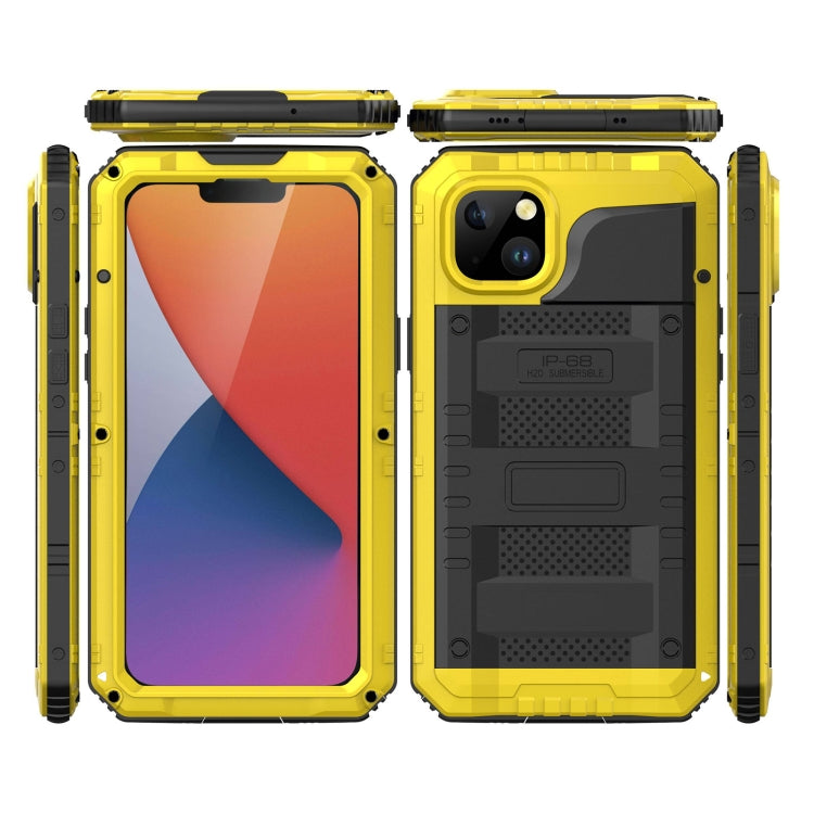 For iPhone 14 RedPepper Wolf 360 Full Body Rugged Waterproof Phone Case(Yellow) - free shipping - PMc TechLife - Order now!