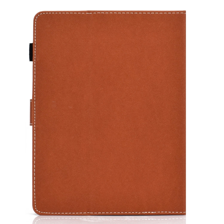 For 10 inch Solid Color Tablet PC Universal Magnetic Horizontal Flip Leather Case with Card Slots & Holder(Brown) - 10 - 11 inch by PMC TechLife | Online Shopping South Africa | PMC TechLife | Buy Now Pay Later Mobicred