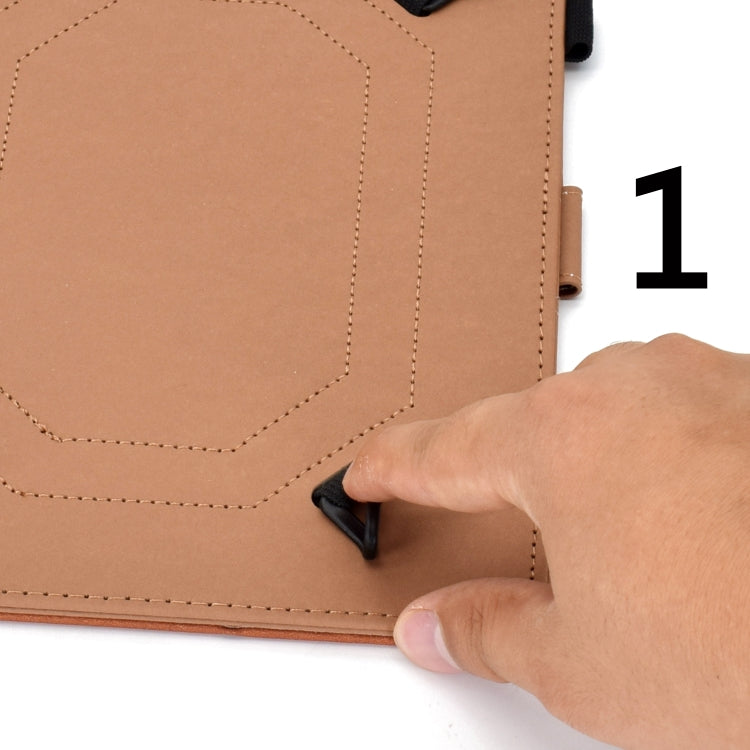 For 10 inch Solid Color Tablet PC Universal Magnetic Horizontal Flip Leather Case with Card Slots & Holder(Brown) - 10 - 11 inch by PMC TechLife | Online Shopping South Africa | PMC TechLife | Buy Now Pay Later Mobicred