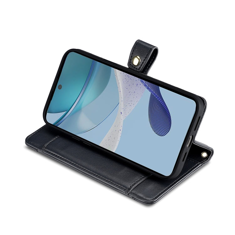 For OnePlus Ace 2/11R Sheep Texture Cross-body Zipper Wallet Leather Phone Case(Black) - OnePlus Cases by PMC TechLife | Online Shopping South Africa | PMC TechLife | Buy Now Pay Later Mobicred