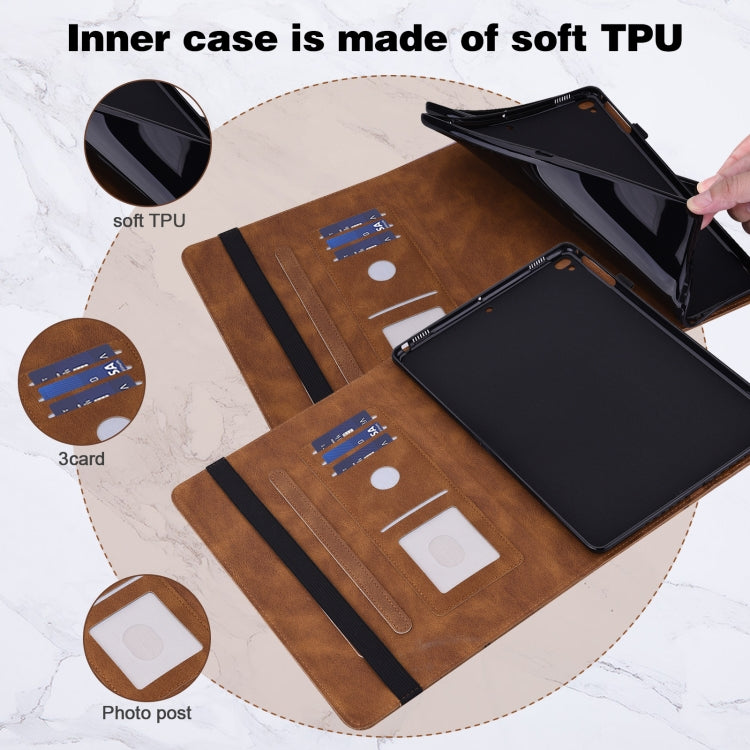 For Lenovo Tab M9 Embossed Butterfly Pattern Leather Tablet Case(Brown) - Lenovo by PMC TechLife | Online Shopping South Africa | PMC TechLife | Buy Now Pay Later Mobicred