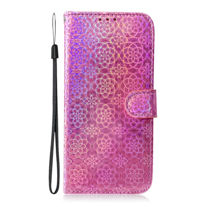 For OPPO Reno8 T 4G Colorful Magnetic Buckle Leather Phone Case(Pink) - OPPO Cases by PMC Jewellery | Online Shopping South Africa | PMC Jewellery | Buy Now Pay Later Mobicred