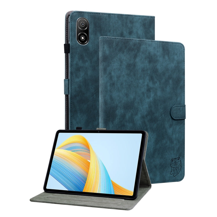 For Honor Pad V8 Pro Tiger Pattern Flip Leather Tablet Case(Dark Blue) - Honor by PMC TechLife | Online Shopping South Africa | PMC TechLife | Buy Now Pay Later Mobicred