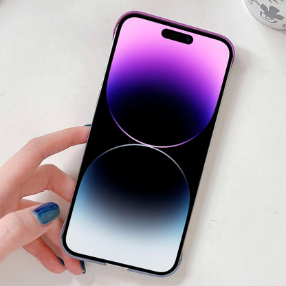 For iPhone 14 Pro Max Frameless Skin Feel Gradient Phone Case(Light Purple + Light Blue) - iPhone 14 Pro Max Cases by PMC Jewellery | Online Shopping South Africa | PMC Jewellery | Buy Now Pay Later Mobicred