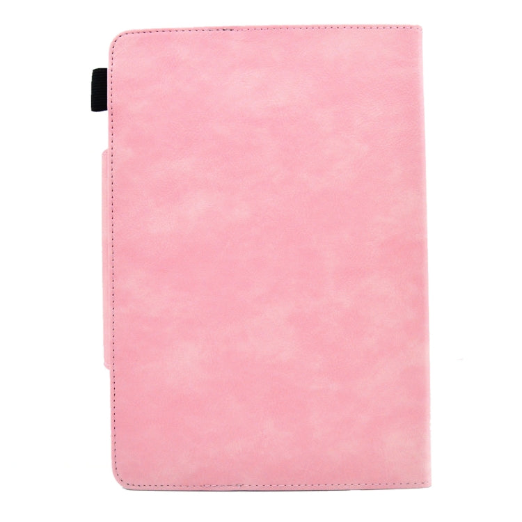For 7 inch Suede Cross Texture Magnetic Clasp Leather Tablet Case(Pink) - 7 inch by PMC TechLife | Online Shopping South Africa | PMC TechLife | Buy Now Pay Later Mobicred