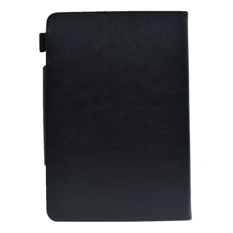 For 10 inch Suede Cross Texture Magnetic Clasp Leather Tablet Case(Black) - 10 - 11 inch by PMC TechLife | Online Shopping South Africa | PMC TechLife | Buy Now Pay Later Mobicred