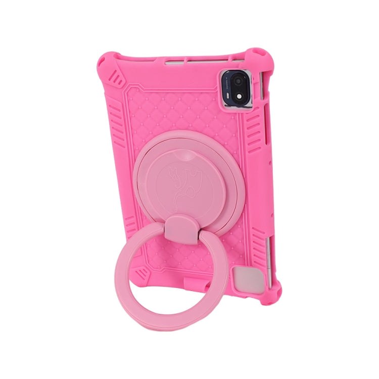 For TCL 10 Tab Max 4G Portable Silicone Tablet Protective Case(Pink) - Others by PMC TechLife | Online Shopping South Africa | PMC TechLife | Buy Now Pay Later Mobicred