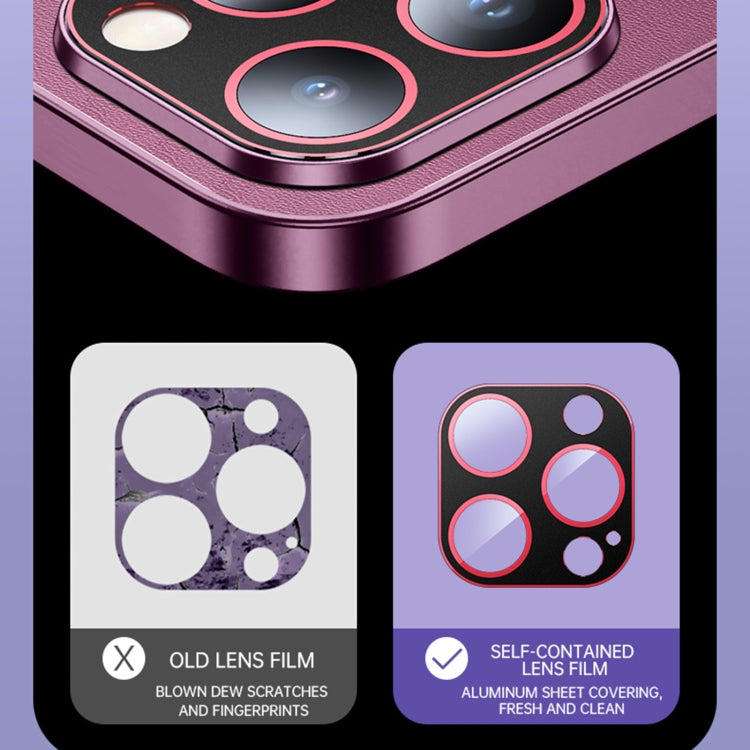 For iPhone 14 Plus R-JUST RH05 Magnetic Leather Metal Phone Case(Purple) - iPhone 14 Plus Cases by R-JUST | Online Shopping South Africa | PMC TechLife | Buy Now Pay Later Mobicred
