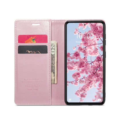 For Xiaomi Redmi Note 12 5G / Poco X5 CaseMe 003 Crazy Horse Texture Leather Phone Case(Rose Gold) - Xiaomi Cases by CaseMe | Online Shopping South Africa | PMC Jewellery | Buy Now Pay Later Mobicred