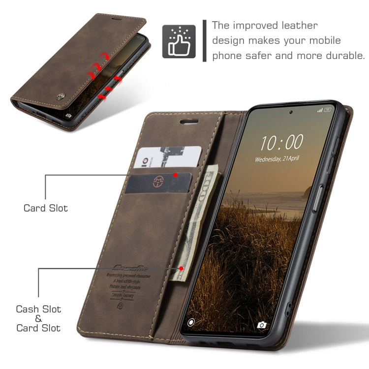 For OPPO Reno8 T 5G CaseMe 013 Multifunctional Horizontal Flip Leather Phone Case(Coffee) - OPPO Cases by CaseMe | Online Shopping South Africa | PMC Jewellery | Buy Now Pay Later Mobicred