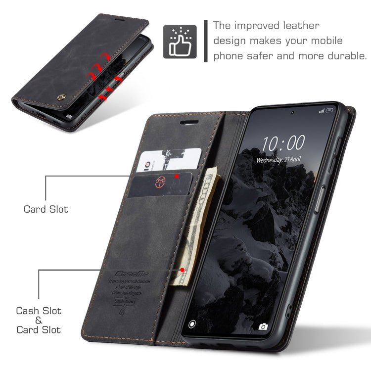 For OPPO Reno8 T 5G CaseMe 013 Multifunctional Horizontal Flip Leather Phone Case(Black) - OPPO Cases by CaseMe | Online Shopping South Africa | PMC Jewellery | Buy Now Pay Later Mobicred