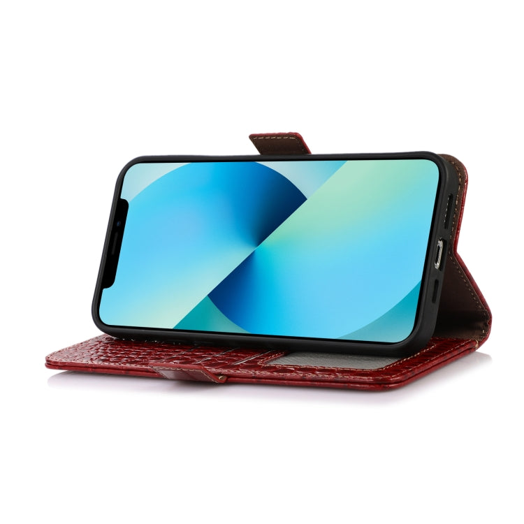 For Sony Xperia 1 V Crocodile Top Layer Cowhide Leather Phone Case(Red) - Sony Cases by PMC TechLife | Online Shopping South Africa | PMC TechLife | Buy Now Pay Later Mobicred
