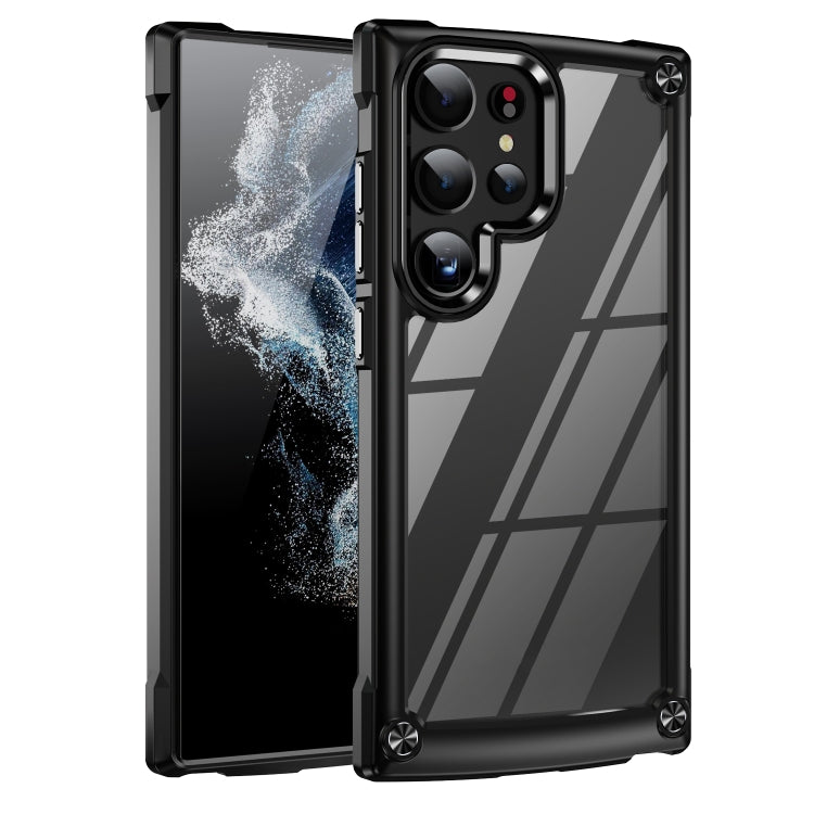 For Samsung Galaxy S24 Ultra 5G TPU + PC Lens Protection Phone Case(Black) - Galaxy S24 Ultra 5G Cases by PMC TechLife | Online Shopping South Africa | PMC TechLife