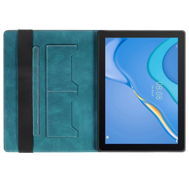 For Huawei MatePad SE Splicing Series Tablet Leather Case(Dark Green) - Huawei by PMC TechLife | Online Shopping South Africa | PMC TechLife | Buy Now Pay Later Mobicred