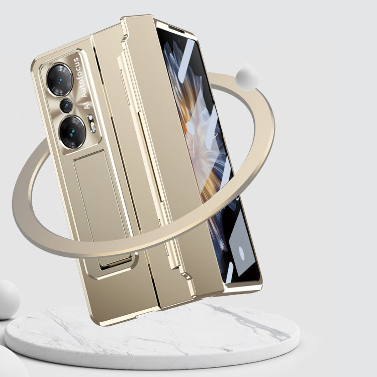 For Honor Magic Vs Integrated Folding Hinge Phone Case with Stylus(Silver) - Honor Cases by PMC TechLife | Online Shopping South Africa | PMC TechLife | Buy Now Pay Later Mobicred