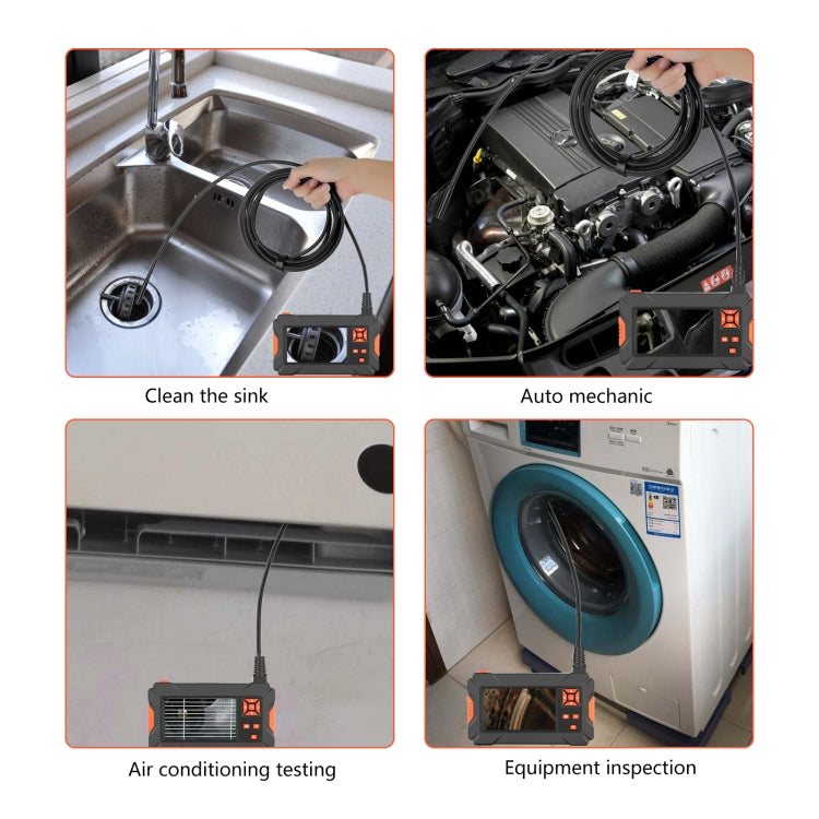 P130 5.5mm 4.3 inch Dual Camera with Screen Endoscope, Length:10m -  by PMC TechLife | Online Shopping South Africa | PMC TechLife
