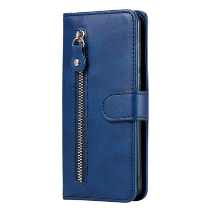 For vivo V25 5G/V25e 4G Calf Texture Zipper Leather Phone Case(Blue) - vivo Cases by PMC Jewellery | Online Shopping South Africa | PMC Jewellery